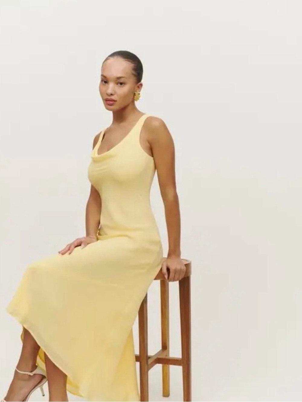 Reformation butter yellow dress